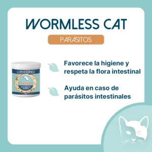 Objetivo del suplemento Wormless Cat