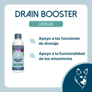 Objetivo del suplemento Drain Booster Dog
