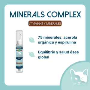 Objetivo del suplemento Minerals Complex Cat