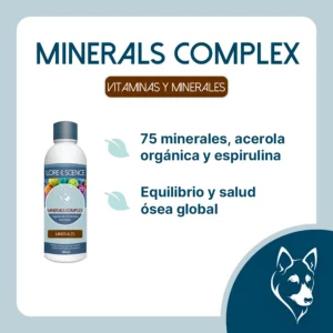 Objetivo del suplemento Minerals Complex Dog