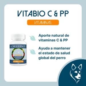 Objetivo del suplemento VitaBIO C y PP Dog